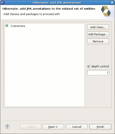 Add classes and packages page