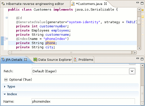 @Index support in Dali