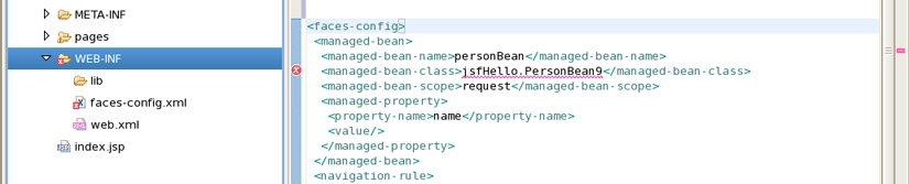 Error in Source View