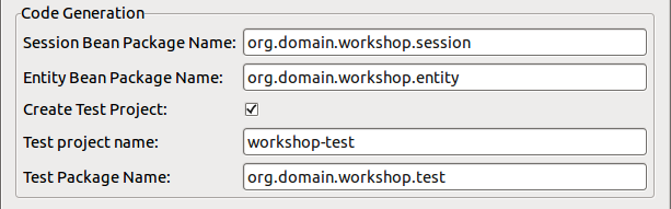 Code Generation Setting