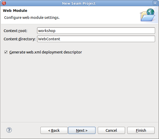 Web Module Settings
