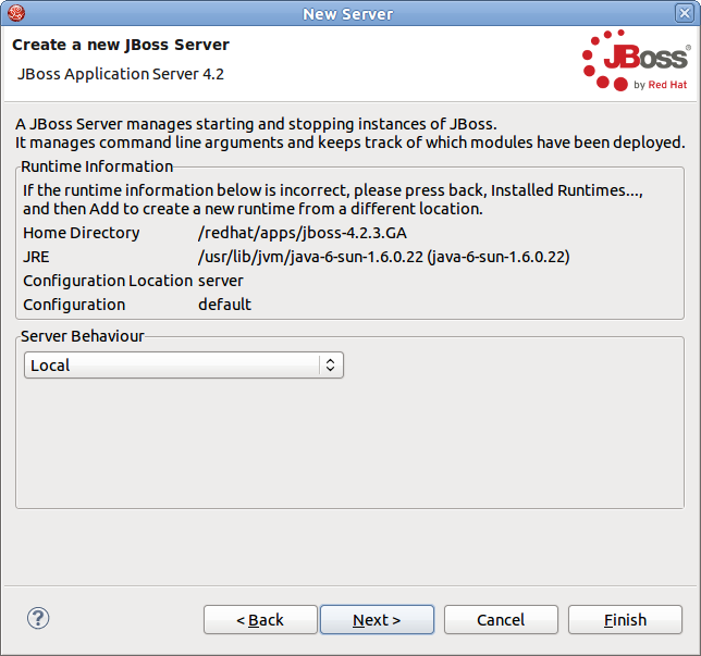 JBoss Runtime Summary