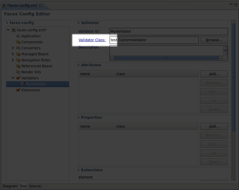 Creating Validator Class