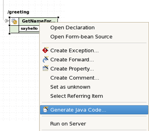 Generation For Individual Struts Artifact