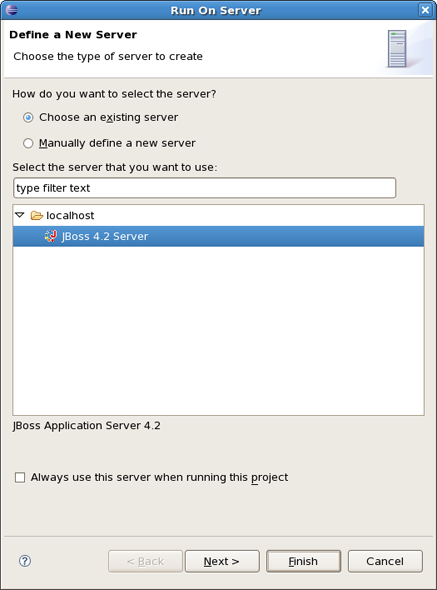 Define a New Server