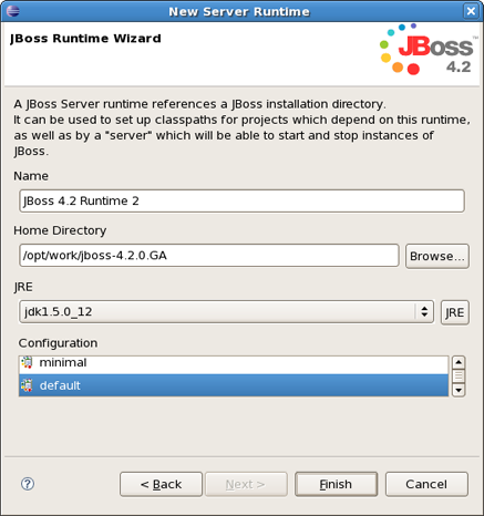 Adding a JBoss 4.2 Runtime