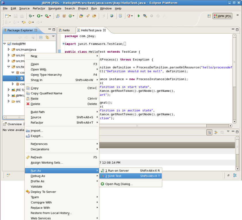 Running the Process Test