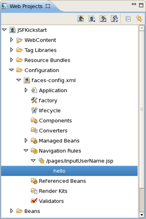 Selecting Navigation Rule