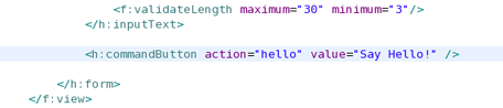 Naviagation Rule in CommandButton Tag