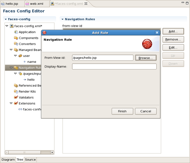 Add New Navigation Rule