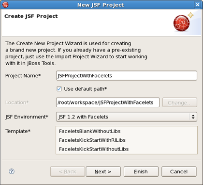 Choosing Facelets Template