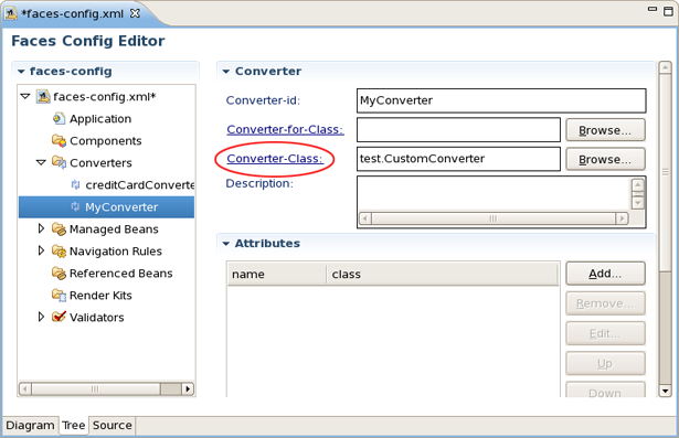 Generation of Source Code for Converter Class