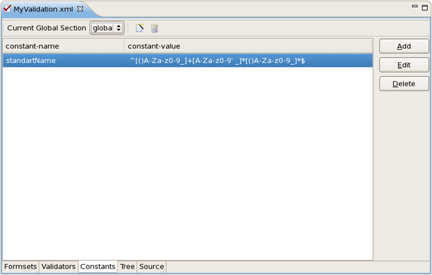 Constants viewer