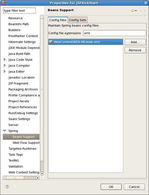 Adding Configuration Files