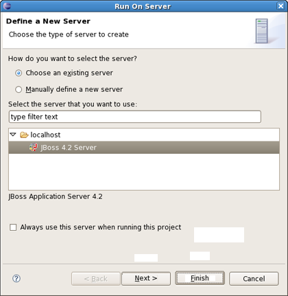 Select a Server