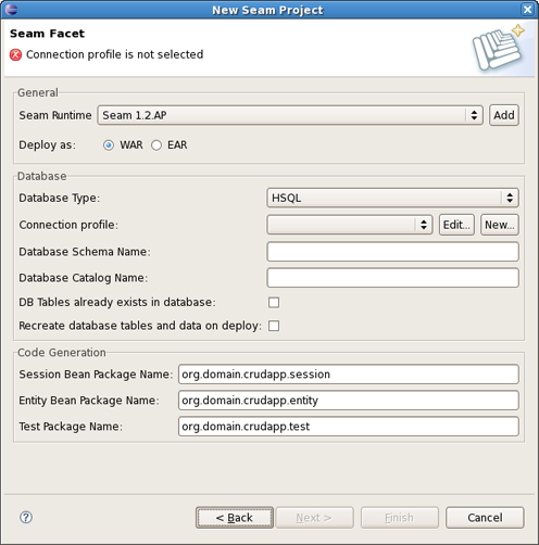 Seam Facet page