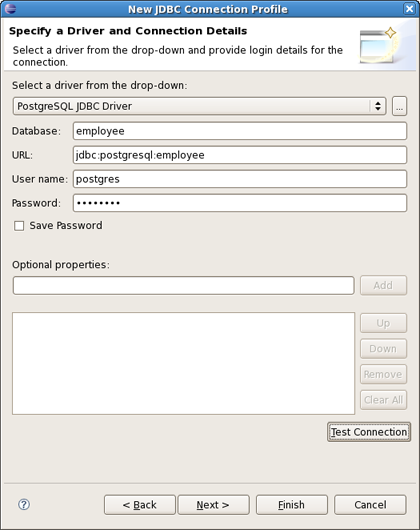 Test JDBC Connection