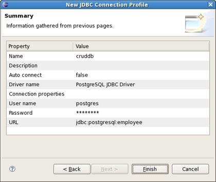 Validate JDBC Connection settings