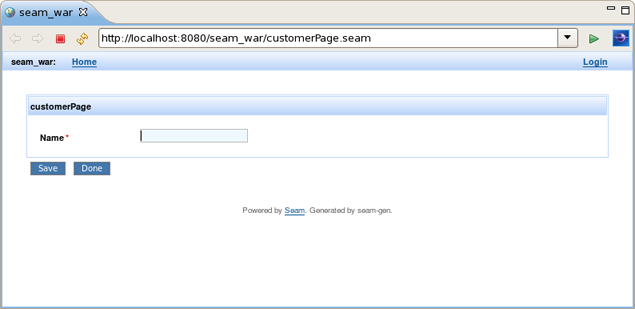 Customer Page