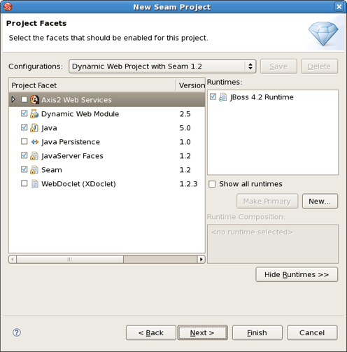 Runtimes Selecting