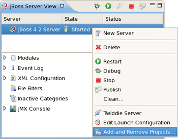 Add and Remove Projects From the Context Menu.