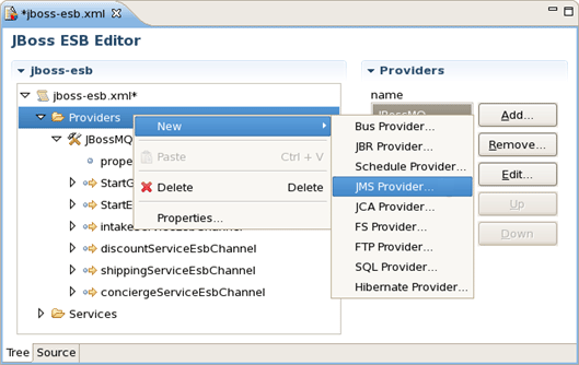 Adding new provider