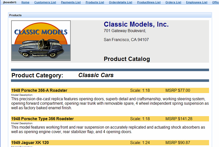 Embeding BIRT Report in Seam xhtml Page. Second Page