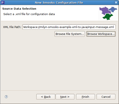 XML File Path Selection Wizard Page