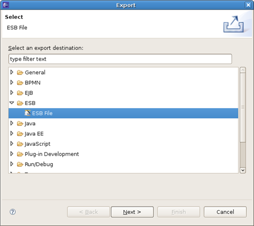 Choosing ESB File