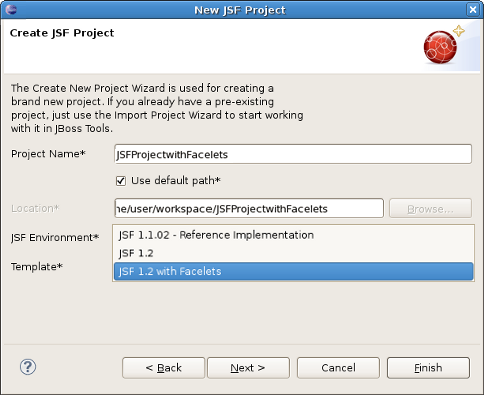 Choosing Facelets Environment