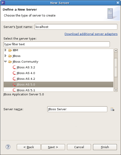 Installed Server Runtime Environments