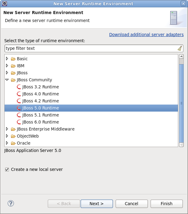 Type of Server Runtime Environment