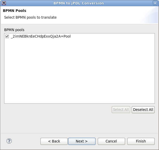 Choosing BPMN Pools