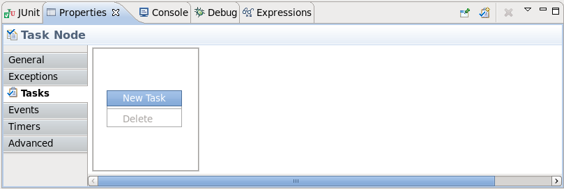 Adding a Task to the Task Node