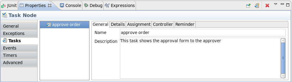 The Task General Page