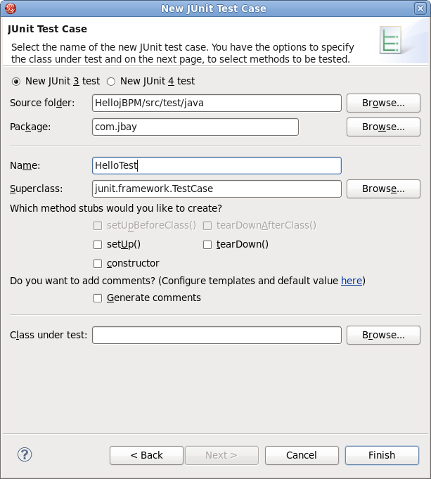 Create the Hello Action Test