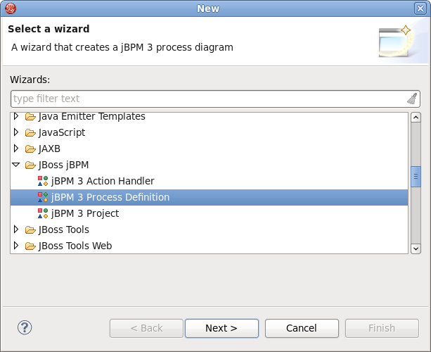 The Select Wizard Page