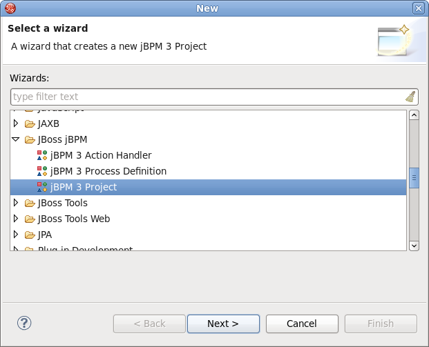 New Process Project Wizard