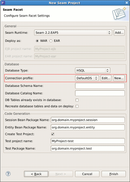 Connection Profile Options