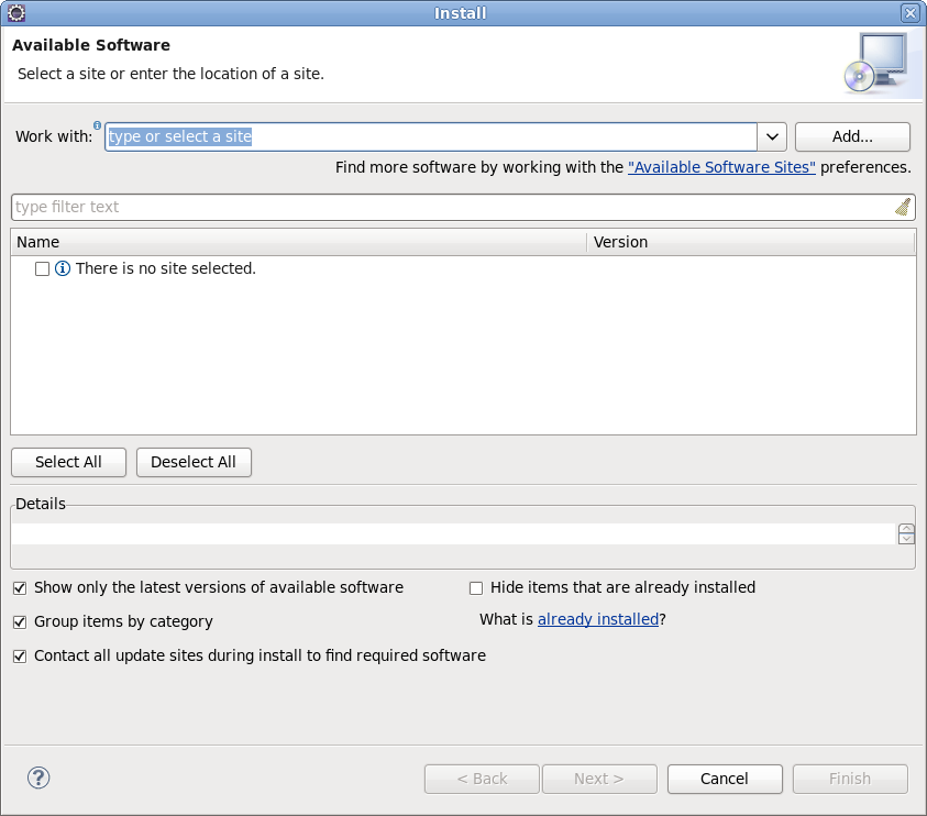 Install Dialog