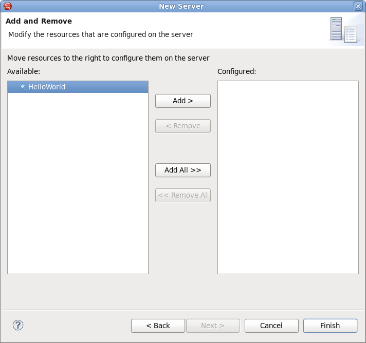 Add resource to the server