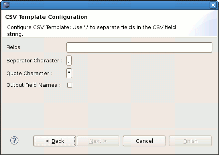 CSV:The second page of Apply Template Wizard