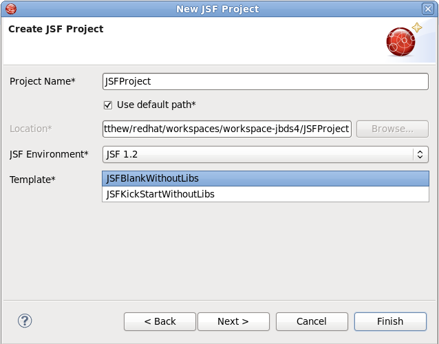 Choosing JSF Templates
