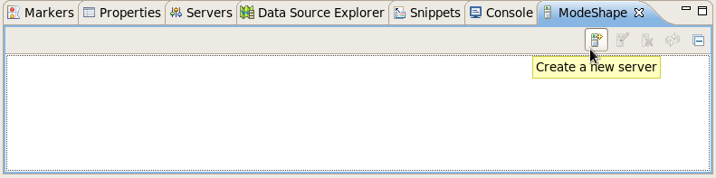 Adding a new server for ModeShape repositories