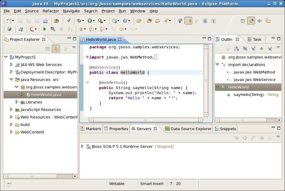 Created Simple Web Service
