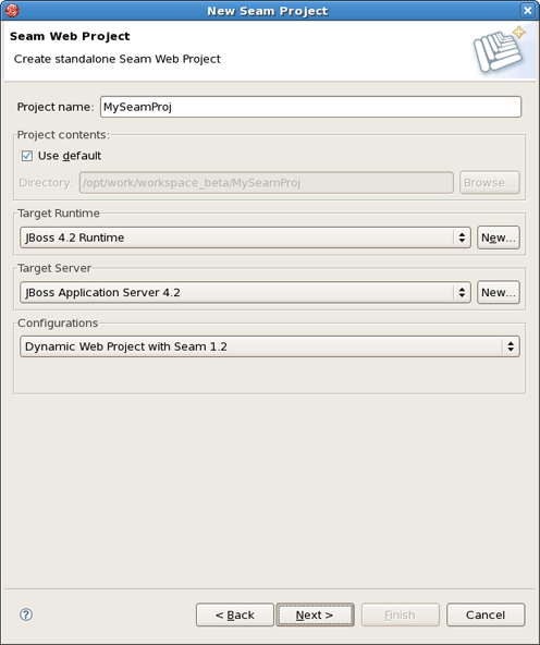 Create a Seam Project