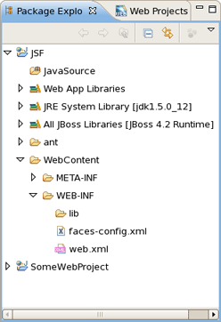 A New Project in the Package Explorer