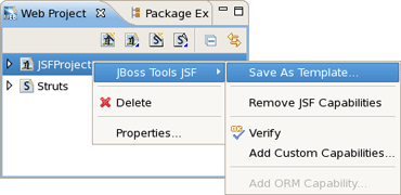 Saving Your Project as Template