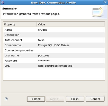 Validate JDBC Connection settings