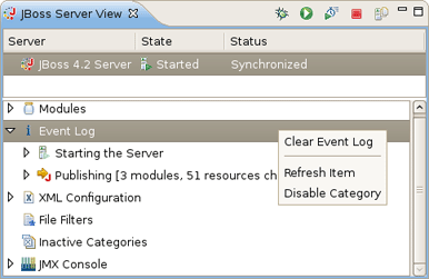 Event Log Actions